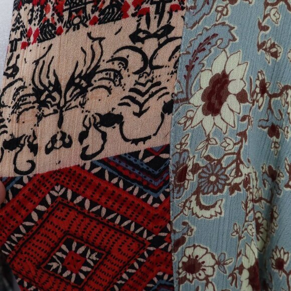 Umgee Vanilla Blossom Cardigan Womens S/M Blue Boho Eclectic Gypsy Ethnic Tribal - Picture 8 of 16